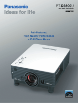 Panasonic PT-D3500U User manual