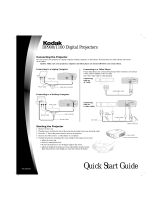 Kodak DP1100 - Digital Projector Quick start guide