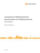 Navigon 8450 Live Premium Edition User manual