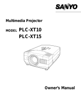 Sanyo PLC-XT16 User manual