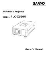 Sanyo PLC-XU10N User manual