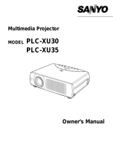 Sanyo PLC XU35 - XGA LCD Projector User manual
