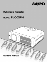 Sanyo PLC-XU46 User manual