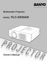 Sanyo PLC-XW20 User manual