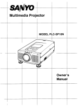 Sanyo PLC-SP10N User manual