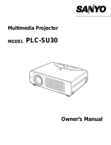 Sanyo PLC-SU30 User manual