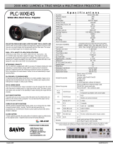 Sanyo PLC-WXE45 Owner's manual