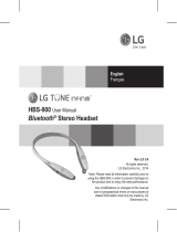 LG HBS-900 User manual