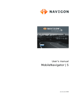 Navigon MobileNavigator 5 User manual