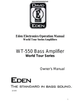 Eden WT-550 World Tour Series Operating instructions