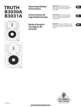 Behringer TRUTH B3031A Operating/Safety Instructions Manual