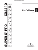 Behringer Super-X PRO X2310 User manual