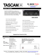 TEAC W-865R Technical Documentation