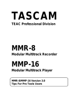 Tascam MMR-8 User manual