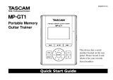 Tascam MP-GT1 Quick start guide