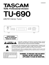 Tascam TU-690 User manual