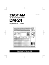 Tascam DM-24 Quick start guide