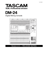 Tascam DM-24 Release Notes