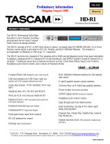 Tascam HD-R1 Technical Documentation
