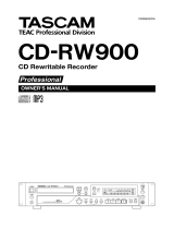 TEAC cdrw900 User manual