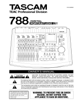 Tascam PORTASTUDIO 788 User manual