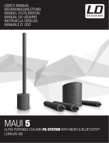 LD MAUI 5 Ultra Portable Column PA System User manual