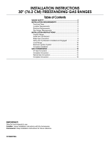 Amana AGR5330BAW Installation guide