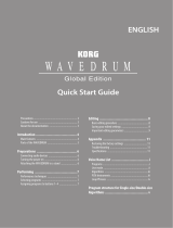 Korg WAVEDRUM Global Edition Quick start guide