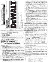 DeWalt DWE305 12A Keyless 4-Position Variable Speed T-Shank  Owner's manual