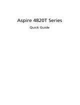Acer Aspire 4820G Quick start guide