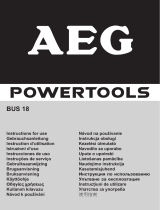 AEG BUS 18 Owner's manual