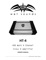 Wet Sounds HT-4 Owner's manual