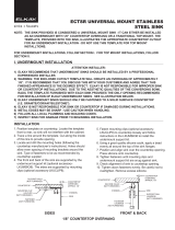 Elkay ECTSRAD33226BG3 Installation guide