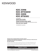 Kenwood KDC-X898 Owner's manual