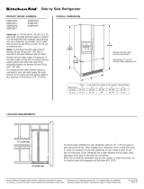 Maytag MSD2242VEU - 25 cu. Ft. Refrigerator Dimension Manual