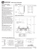 Maytag MDB3601BW Dimension Manual