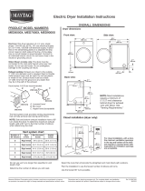 Maytag MED6000X Installation guide