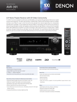 Denon AVR-391 Quick start guide