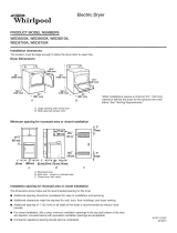 Maytag MEDX550X Dimension Manual