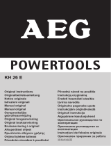 AEG KH 26 E Owner's manual