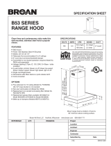 Broan B5330SS Dimensions Guide