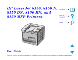 HP (Hewlett-Packard) LaserJet 8150 Printer series User manual