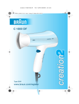 Braun 3541 C1800 DF creation2 User manual