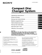 Sony CDX-444RF Owner's manual