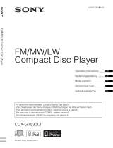 Sony CDX-GT530UI Owner's manual