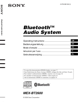 Sony MEX-BT2600 User manual