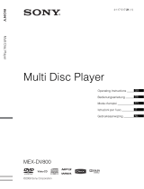 Sony MEX-DV800 Owner's manual