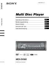 Sony MEX-DV900 Operating instructions