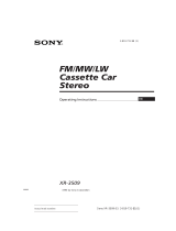 Sony XR-3509 Owner's manual