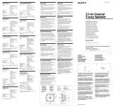 Sony XS-A1336 Owner's manual